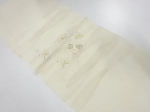 未使用品　正絹　刺繍　帯揚げ